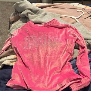 Juicy Couture Pink Sweater with Silver Accents will change price if needed